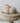 Handmade European Grain Sack 7" Pumpkin with Real Stem
