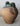 Side view of Antique Italian Green Glaze Terracotta Anfora Pottery