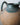 Close up of Antique Italian Green Glaze Terracotta Anfora Pottery with handles