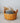 Vintage Longaberger Darning Basket with Leather Handles