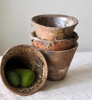 Antique French Terracotta Resin Sap Pot