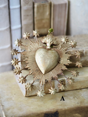 Ex-Voto Replica Gold Sacred Hearts