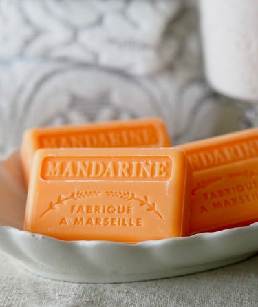 Au Savon de Marseille French  Mandarine Bar Soap