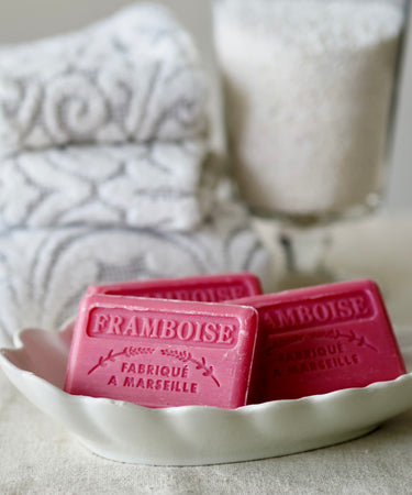 Au Savon de Marseille French Soap Bar 125g – Raspberry