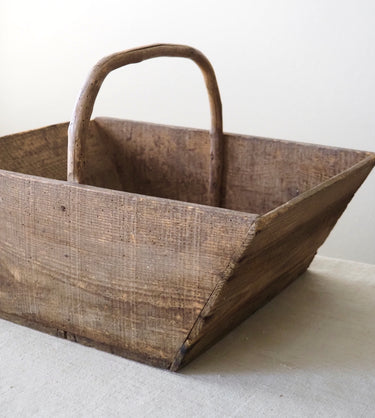 Large Vintage French Wooden Trug
