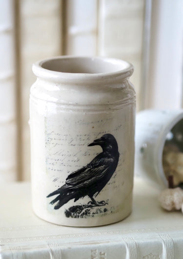 Black Crow Stoneware Crock
