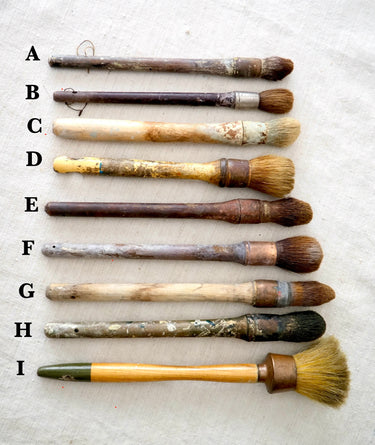 Antique French Artist Paintbrushes